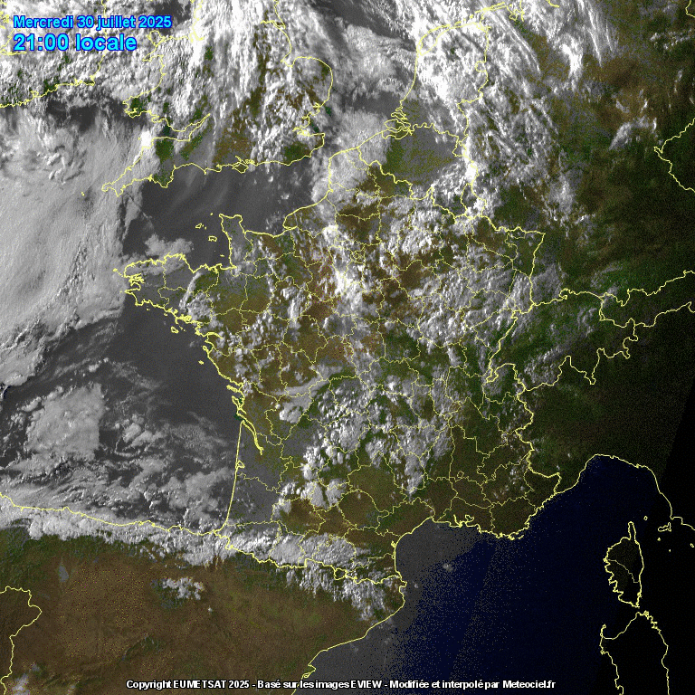 Image d'illustration pour Suivi des nuages en France