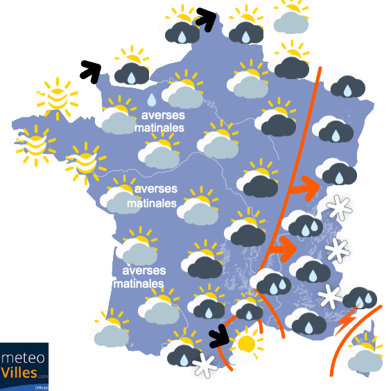 Perturbé et doux, puis plus froid à partir de Noël