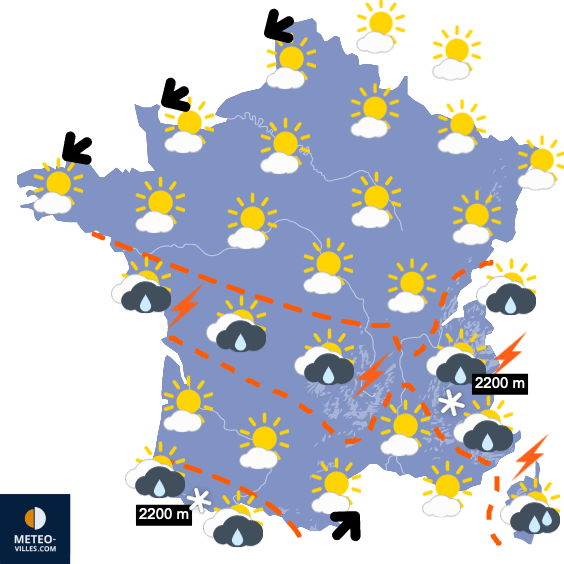 Météo très changeante et instable pour ce week-end