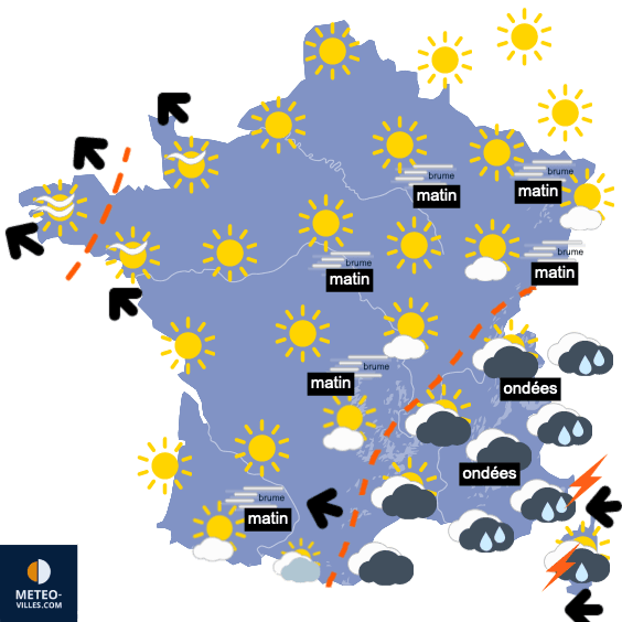 Encore une semaine calme, mais plus ou moins nuageuse