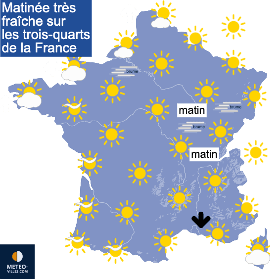 Au moins 10 jours de temps calme et chaud au sud