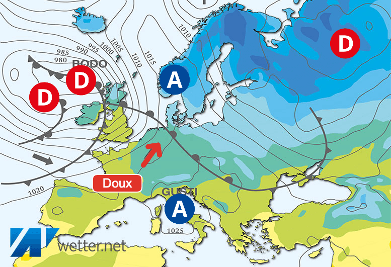 Carte de prévisions d'europe du Mercredi 27 décembre 2023