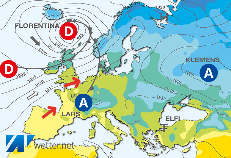 Carte de prévisions d'europe du Mercredi 13 mars 2024