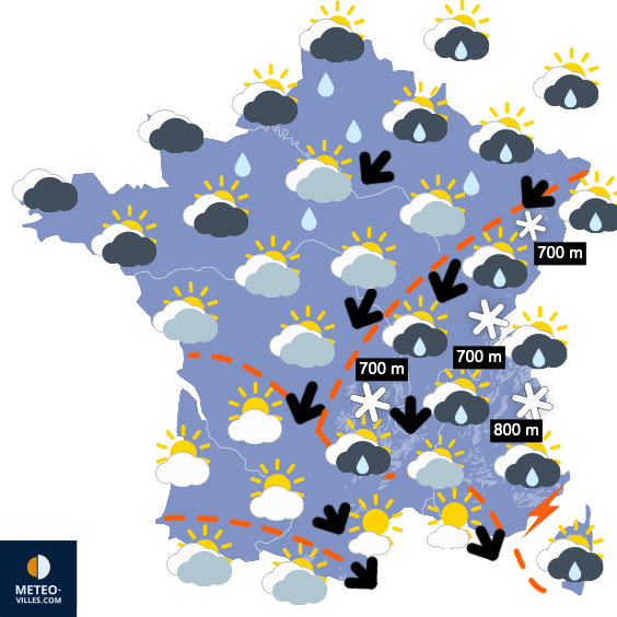 Lente remontée des températures en fin de semaine