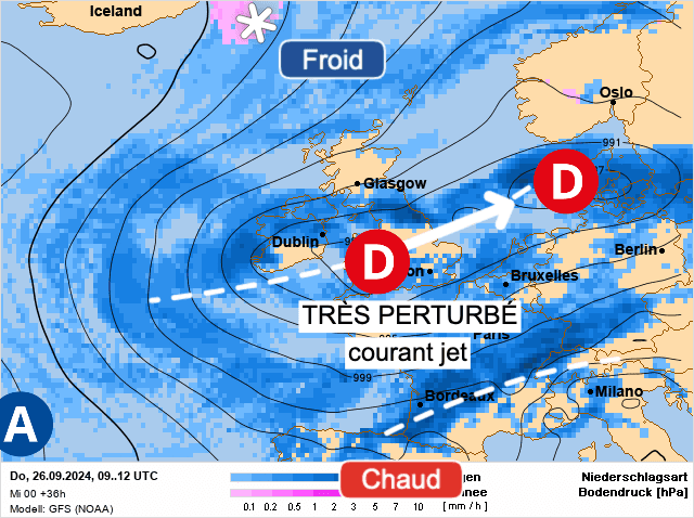 Carte de prévisions d'europe du Jeudi 26 septembre 2024