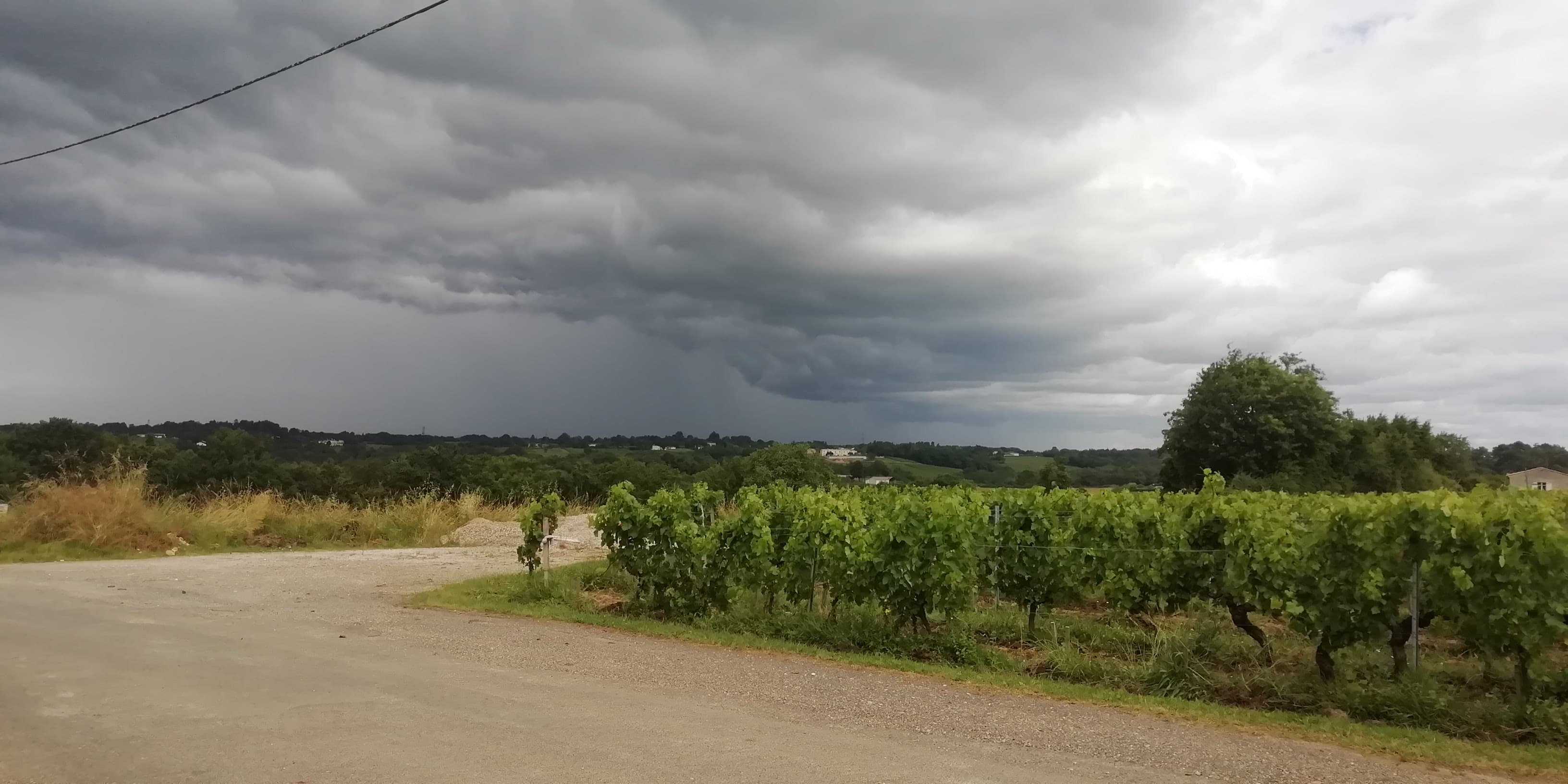 Arrivée de la pluie par le nord-ouest