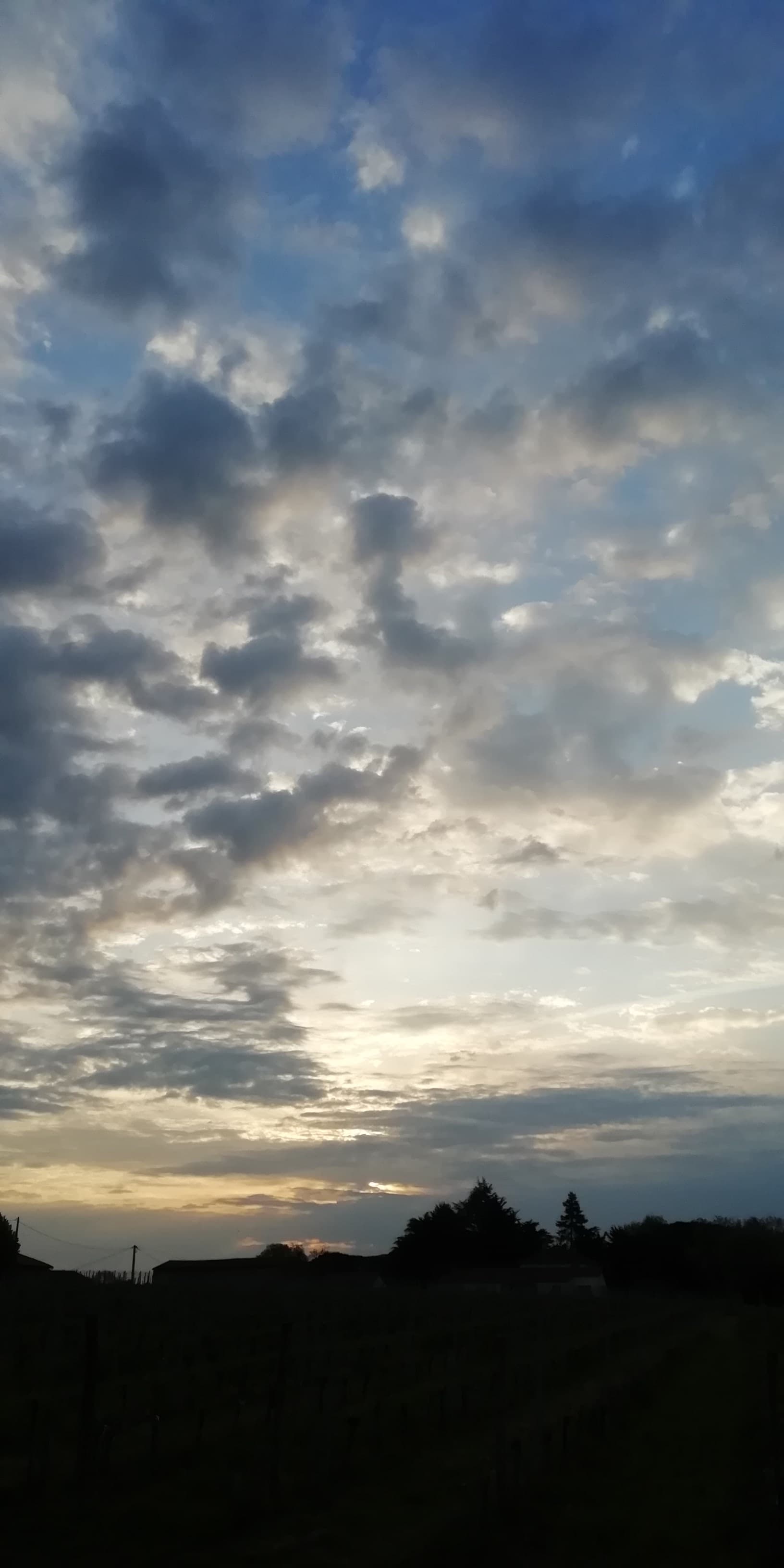 nuages pour le lever du soleil