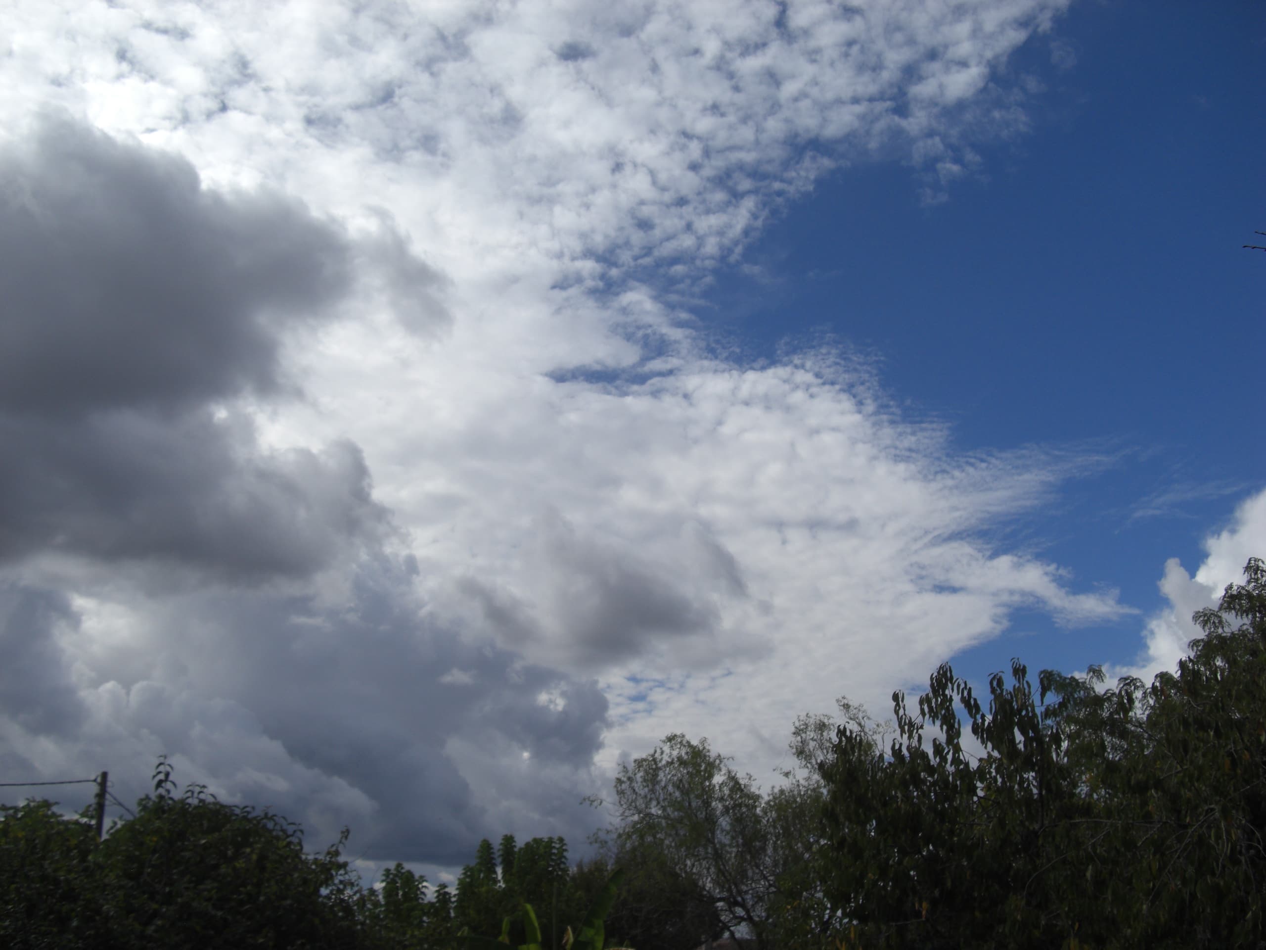 Ciel contrasté, mais sans pluie