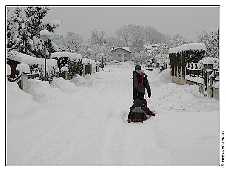 35cm de neige en plaine dans l’Isère le 8 janvier 2010