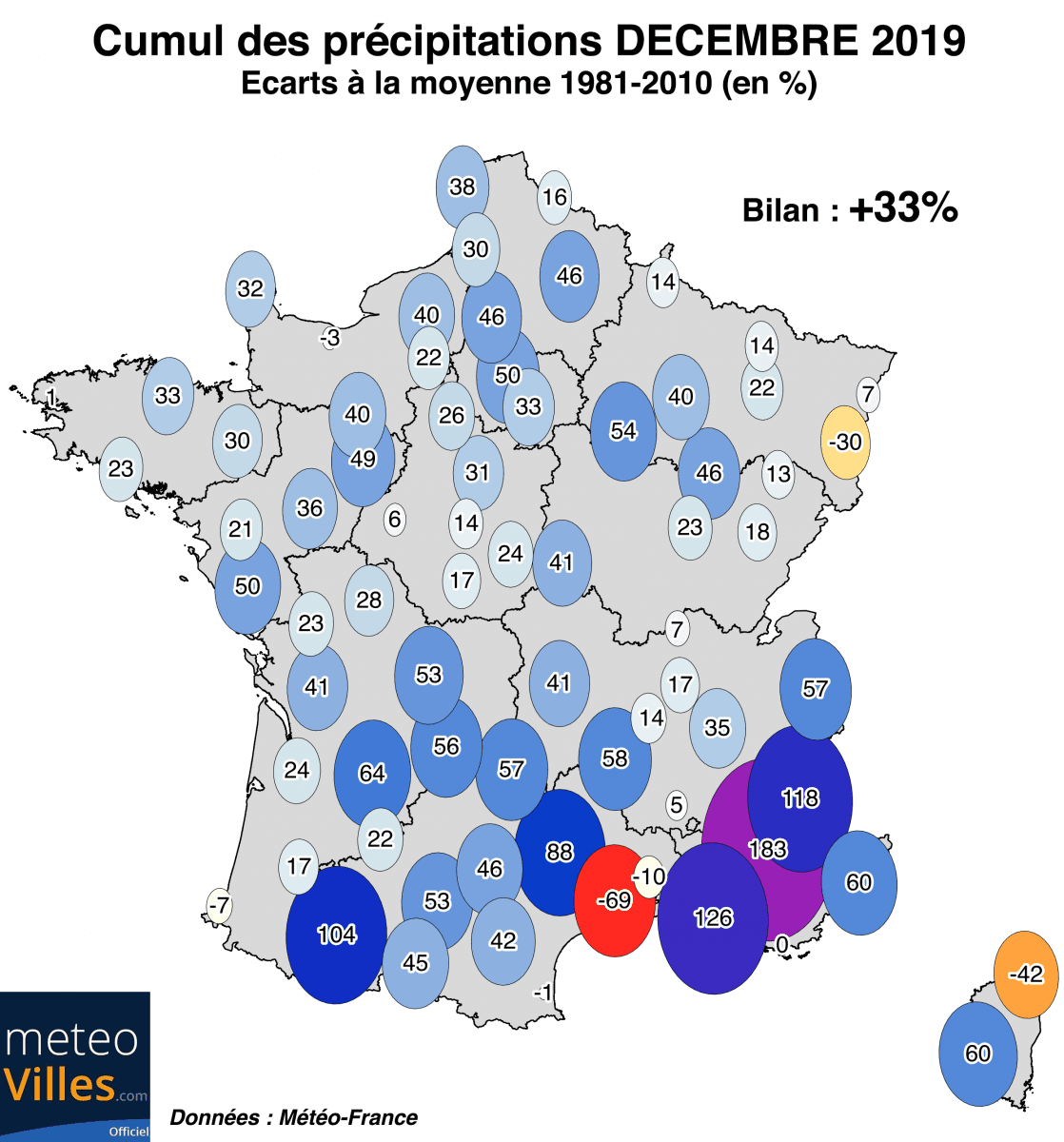 Image d'illustration pour Bilan de décembre 2019 : pluvieux mais particulièrement doux 