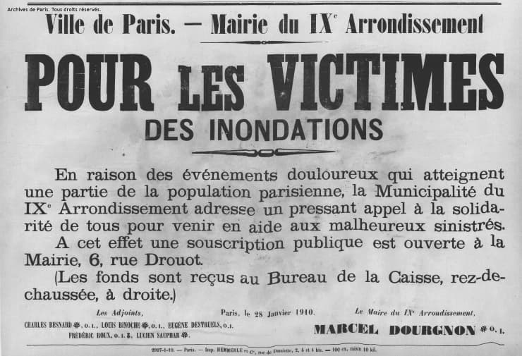 Image d'illustration pour Il y a 110 ans, la crue centennale de la Seine inondait Paris