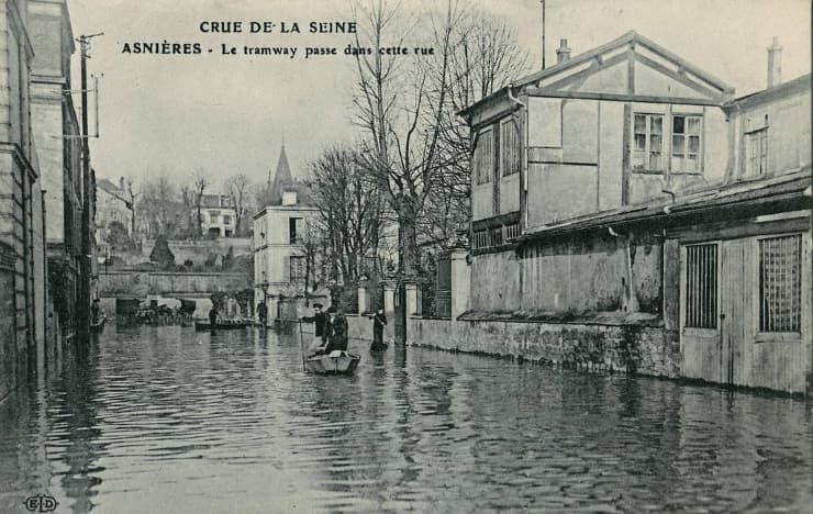 Image d'illustration pour Il y a 110 ans, la crue centennale de la Seine inondait Paris
