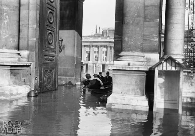 Image d'illustration pour Il y a 110 ans, la crue centennale de la Seine inondait Paris