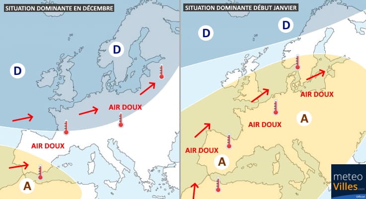 Image d'illustration pour Les anomalies douces dominent toute l'Europe depuis le début de l'hiver