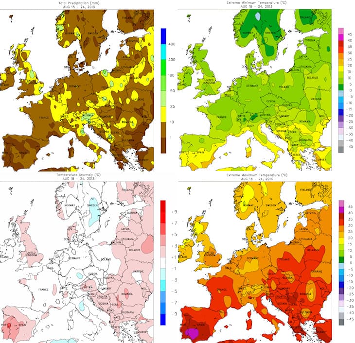 Image d'illustration pour Bilan météo hebdomadaire sur la France et l'Europe