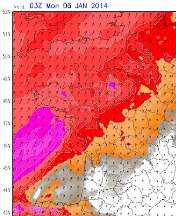 Image d'illustration pour Passage de la dépression Christina lundi