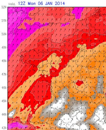 Image d'illustration pour Passage de la dépression Christina lundi