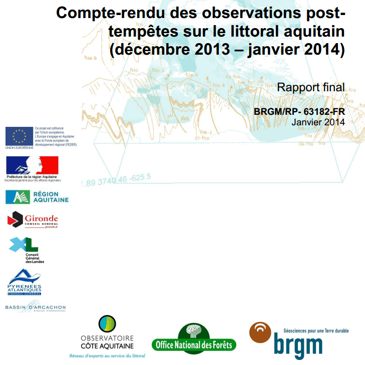 Image d'illustration pour Effets des tempêtes sur le littoral aquitain