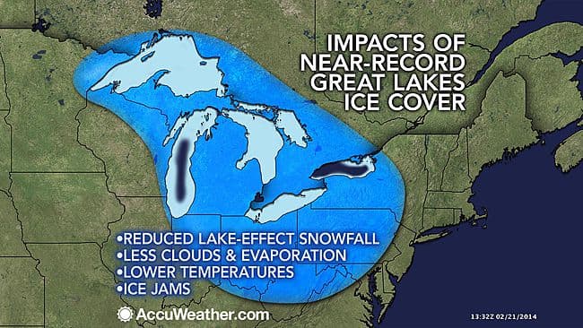 Image d'illustration pour Nouvel assaut du froid sur l'Est des Etats Unis - Grands lacs gelés