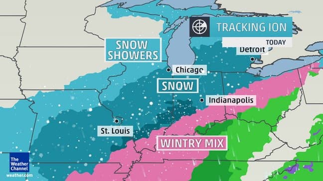Image d'illustration pour Vague de froid et neige aux Etats-Unis