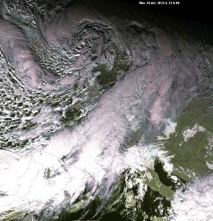 Image d'illustration pour Tempête Dirk vue du satellite