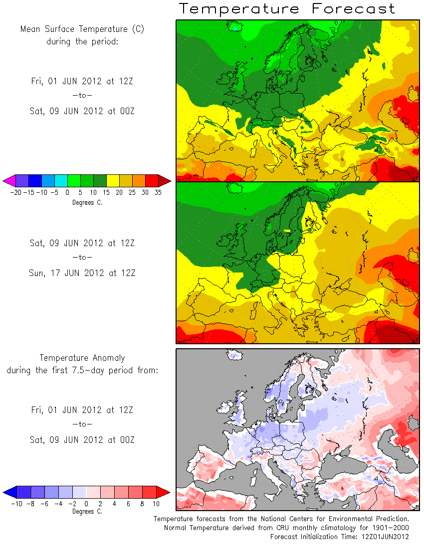 Image d'illustration pour PREVISIONS METEO : début juin 2012 sera-t-il frais et humide ? 