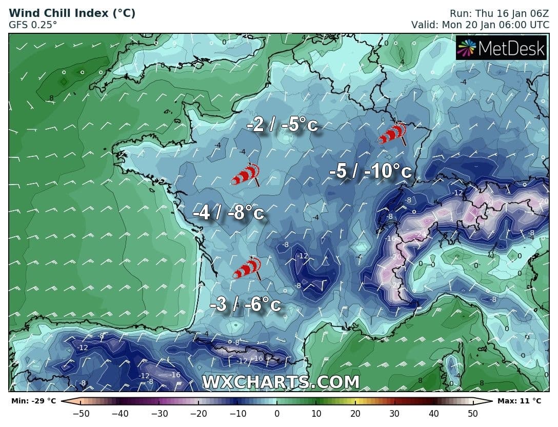 Image d'illustration pour Coup de froid sec sur la France à partir du week-end