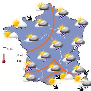 Semaine prochaine calme mais peut-être moins ensoleillée qu'annoncé hier