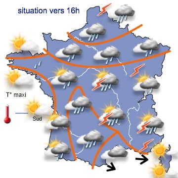 Encore des averses mais petite amélioration 