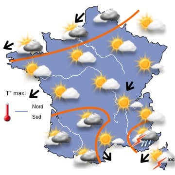 Retour de la chaleur sur la moitié Sud en fin de semaine