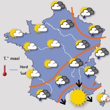 Un week-end assez changeant au nord et beau au sud