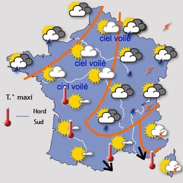 Pic de chaleur mercredi avant un changement de temps  