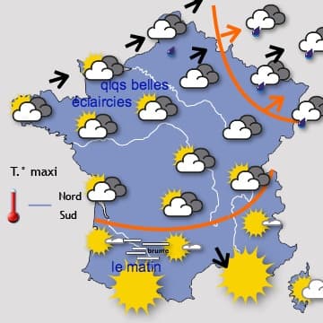 Nuages au nord et douceur généralisée