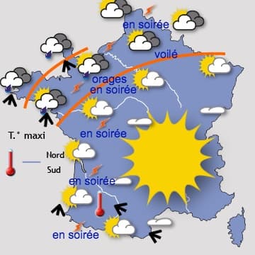 Douche froide avant le retour des orages à partir de mercredi 