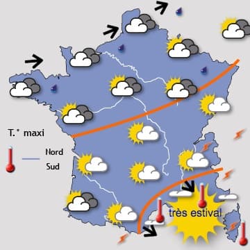 Mitigé au Nord, estival au Sud