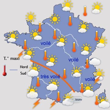 Fin de la vague de chaleur programmée entre mercrdi et jeudi 