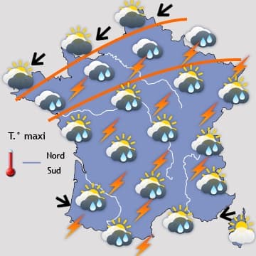 Fin prochaine des orages mais pas de réel beau temps en vue 