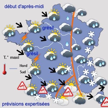Encore beaucoup de pluie (ou de neige) jusqu'à samedi 