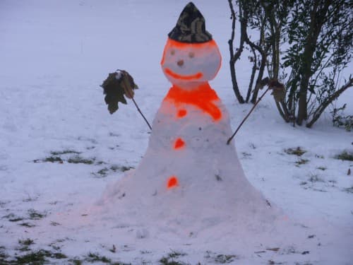 Notre bonhomme de neige langonnais 33