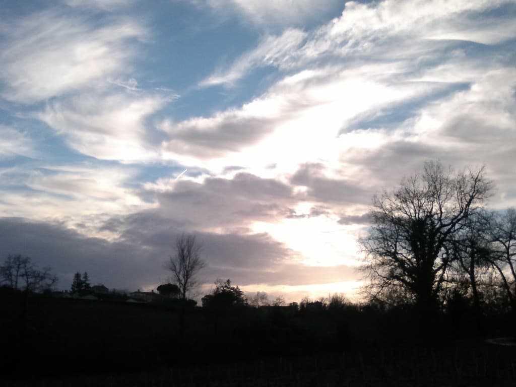Le ciel fête la nouvelle année!