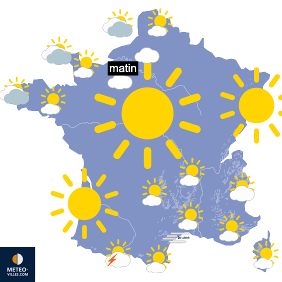 Jusqu'à 40°C sur la moitié Nord ??