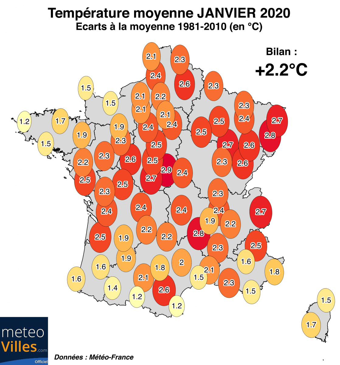Image d'illustration pour Douceur généralisée : le bilan du mois de janvier 2020