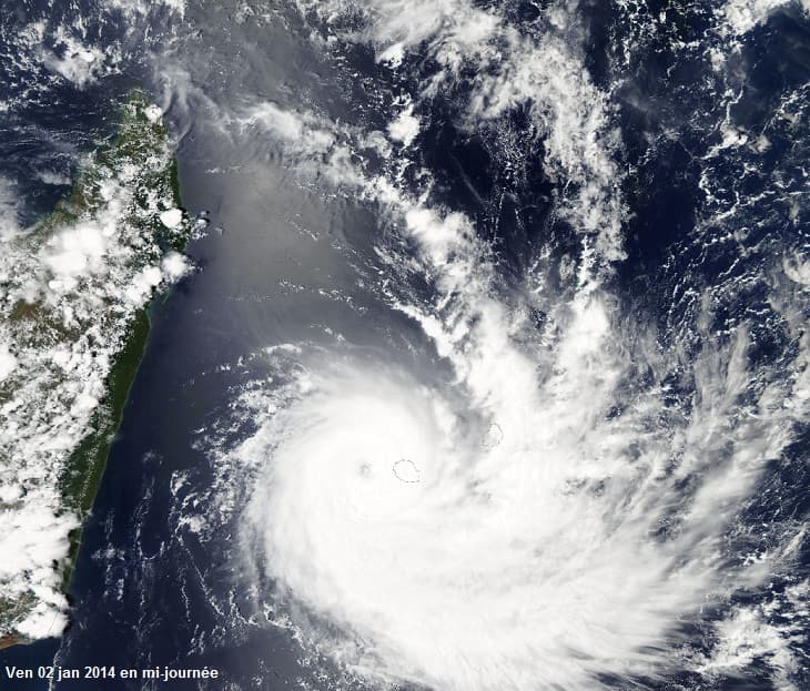 Image d'illustration pour Bilan du passage de Bejisa près de La Réunion