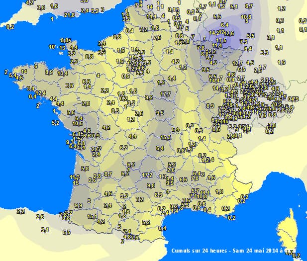 Image d'illustration pour Pluies orageuses abondantes sur la France