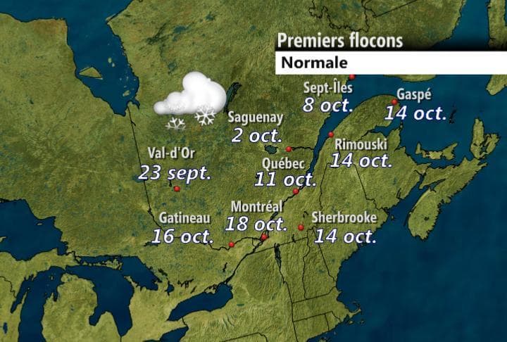 Image d'illustration pour Premières neiges au Canada