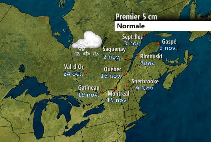 Image d'illustration pour Premières neiges au Canada