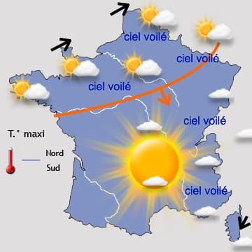 Temps agréable malgré un voile nuageux