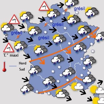 Un début mars très frais et vraiment très perturbé !