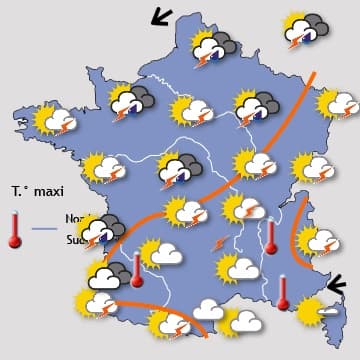 Week-end lourd et orageux, avant un rafraîchissement temporaire