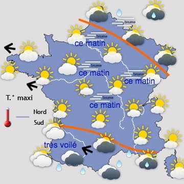 Fortes pluies et douceur venues de Méditerranée